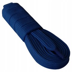 Широкие плоские шнурки для обуви Синие 116100 фото