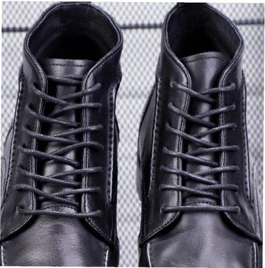 Чорні вощені шнурки для взуття (3.5 мм) BL2408060 фото