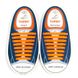 Оранжевые силиконовые шнурки Coolnice (8+8) 8803 фото 1