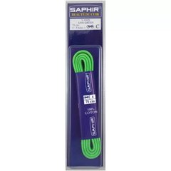 Saphir шнурки тонкі вощені салатові 75 см / 2 мм 2467568 фото