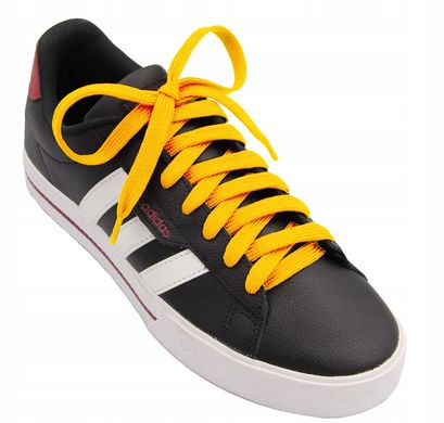 Широкі плоскі шнурки для взуття Жовті 107100 фото