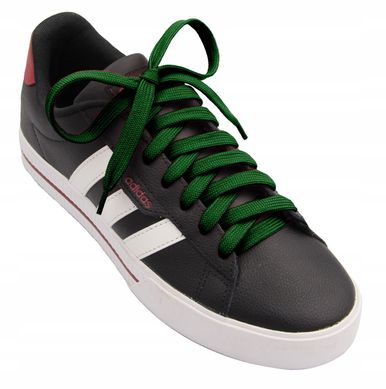 Широкие плоские шнурки для обуви Зеленые 113100 фото