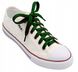 Широкі плоскі шнурки для взуття Зелені 113100 фото 3