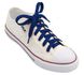 Широкі плоскі шнурки для взуття Сині 116100 фото 3