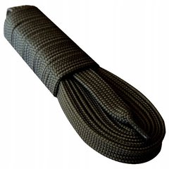 Широкі плоскі шнурки для взуття Темно-сірі (Графітові) 115100 фото