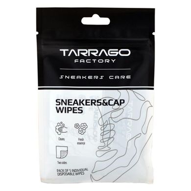 Салфетки для чистки кроссовок Tarrago Sneakers & Cap Wipes TNV07 фото
