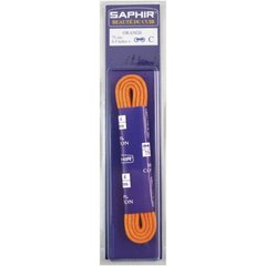 Saphir шнурки тонкі вощені помаранчеві 75 см / 2 мм 2467552 фото