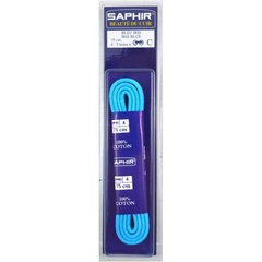 Saphir шнурки тонкі вощені блакитні 75 см / 2 мм 2467525 фото